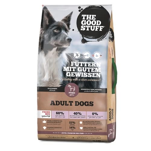 THE GOODSTUFF Trockenfutter für Hunde mit frischem Pferdefleisch 12 5kg