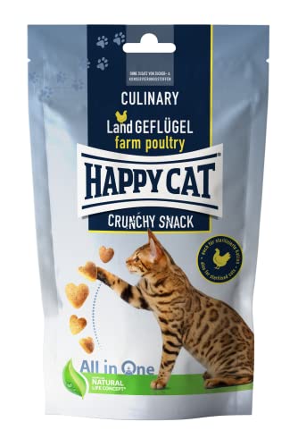 Happy Cat Culinary Crunchy Snack Land-Geflügel 10 x 70 g