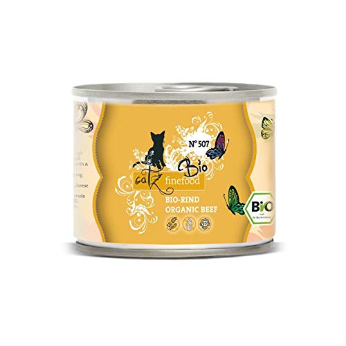 Pets Nature Catz finefood Bio No. 507 Rind 6X 200g Katzenfutter nass