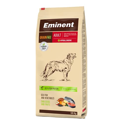 Eminent Grain Free Hundefutter Trockenfutter für Erwachsene Hunde Kleiner und mittlerer Rassen Getreidefrei Hypoallergenes 1x 12 kg