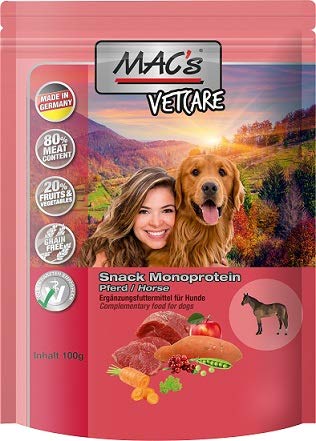 MAC s Dog Vetcare Monoprotein Snack mit Pferd 9x100g