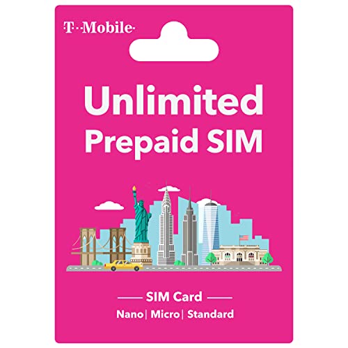 T Mobile Prepaid-SIM-Karte USA Unbegrenzte Daten in 4G LTE und Gespräche in den USA für 15 Tage pickpiff Prepaid-SIM-Karte USA unterstützt Hotspot Triple Cut 3-in-1-SIM-Karte Standard Micro Nano