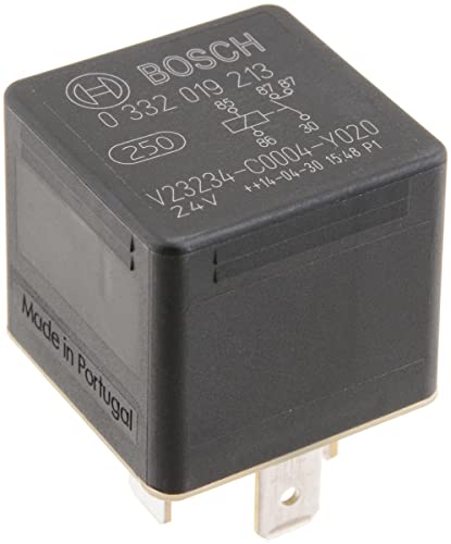 Bosch 0332019213 Mini-Relais 24V 20A IP5K4 Betriebstemperatur von -40 bis 85 Schließer-Relais 5 Pins 2x87