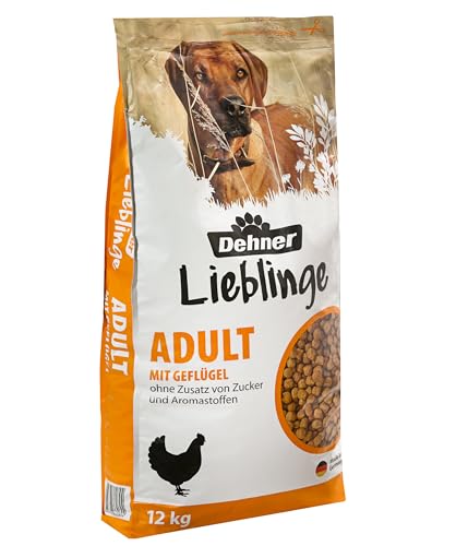 Dehner Hundefutter Knusper-Mix Trockenfutter für ausgewachsene Hunde Geflügel 12 kg Die Verpackung kann variieren.