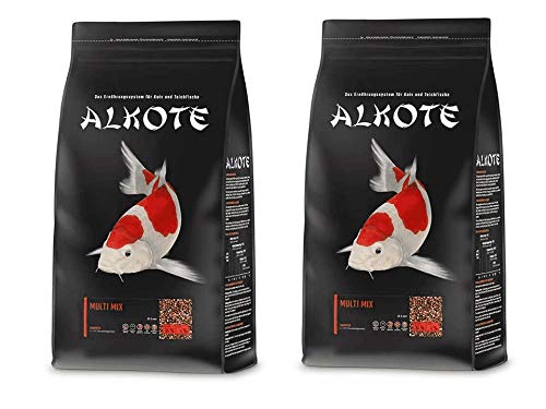 AL-KO-TE Multi Mix 6 mm 2X 9kg Vorteilspackung Koifutter Teichfische mit Alkote Koifutter füttern
