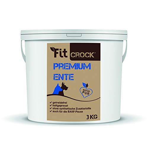 cdVet Fit-Crock Hundefutter trocken Premium Ente Mini 3 kg getreidefrei