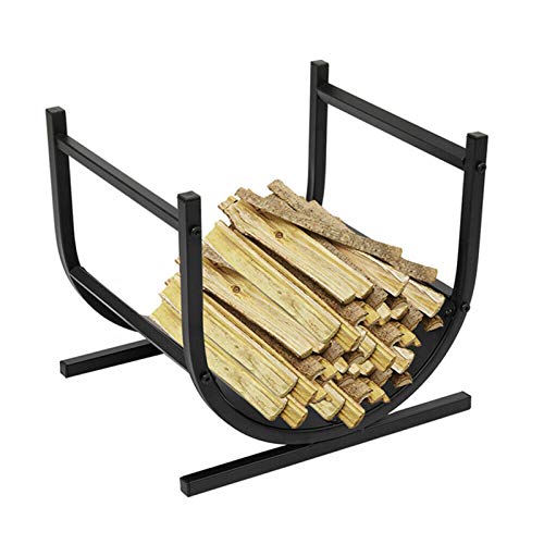  Modernes Brennholz Holzregal Eisenhalter Von Holz Lagerung Freistehendes Feuerstellenofen Zubehör Drinnen Draußen 37 40cm