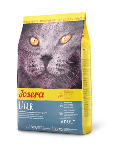 JOSERA L ger 1x 2kg Katzenfutter mit wenig Fett für übergewichtige oder sterilisierte Super Premium Trockenfutter für ausgewachsene 1er Pack