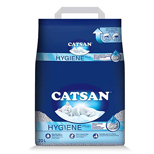 Catsan Hygiene Plus WeiÃŸe Hygienestreu mit Extra-Mineralschutz 1 x 20 Liter