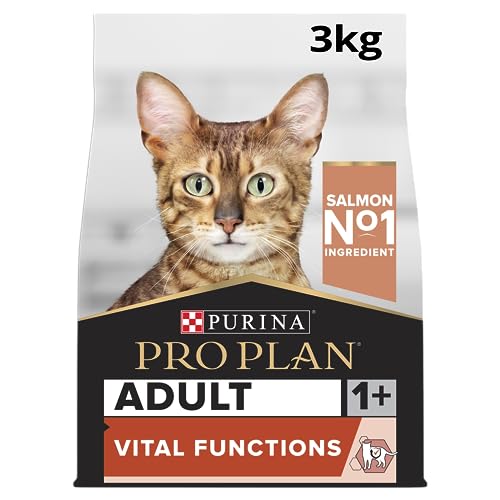 PURINA PRO PLAN Adult 1 Vital Functions Reich an Lachs Trockenfutter Katze 3 kg Beutel