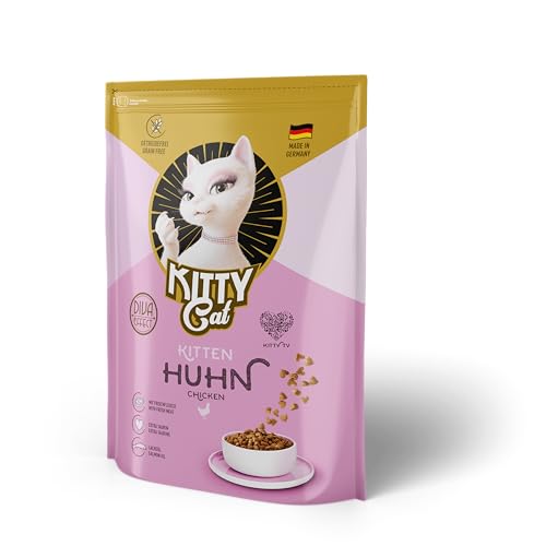 KITTY Cat Huhn Kitten 800 g Trockenfutter mit hohem Fleischanteil für Junior Katzen getreidefreies Katzenfutter mit Taurin und Lachsöl Made in Germany