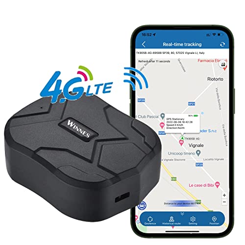 4G LTE GPS Tracker GPS Tracker Auto 10000mAh 80 Tage Standby Starker Magnet Wasserdicht Tracker und Anti Lost GPS Locator für Fahrzeug Auto Boot LKW Echtzeit Tracking Gerät GPS Ortung