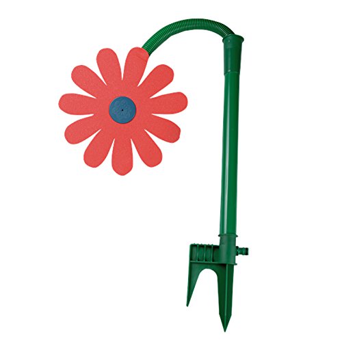 4U-Onlinehandel Spritzblume Rasensprinkler mit Erdspieß Rasensprenger Tanzende Blume Bewässerung