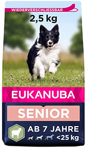 Spende - Eukanuba Hundefutter mit Lamm Reis für kleine und mittelgroße Rassen - Trockenfutter für Senior Hunde 2.5 kg