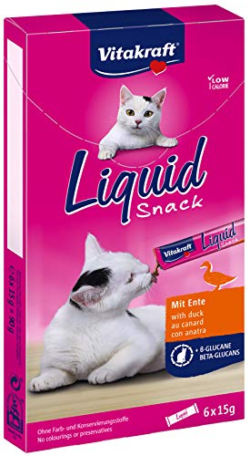 Vitakraft flüssiger Katzensnack Liquid Snack Ente und Beta Glucane 1x 90g