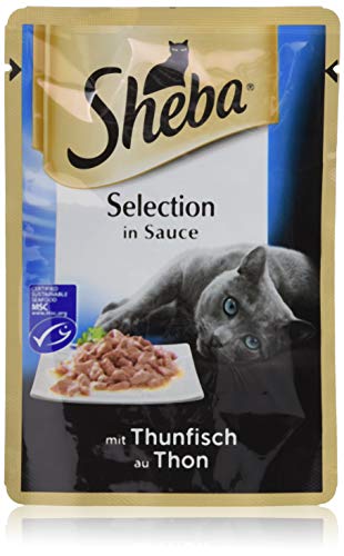 Sheba Katzenfutter Nassfutter Selection in Sauce mit Thunfisch in Sauce 1 Portionsbeutel 1 x 85g