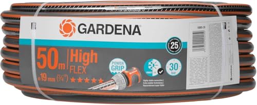 Gardena Polyvinylchlorid PVC Comfort HighFLEX Schlauch 19 mm 3 4 Zoll 50 m Gartenschlauch mit Power-Grip-Profil 30 bar Berstdruck hochflexibel formstabil UV-beständig verpackt 18085-20