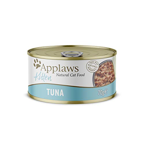  Natural Wet Kitten Food Tuna in Jelly Tin 70g Pack of 24 Packaging May Vary