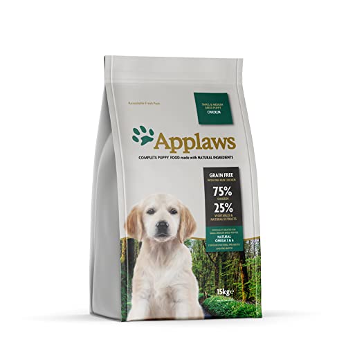  Complete Dry Food Adult Grain Free Chicken Food for Small and Medium Breeds   1x 15kg Bag