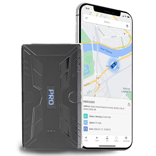 GPSLive 104 PRO 4G Magnetisch GPS Tracker Auto Wohnmobil KFZ Einfache Installation Livetracking mit App GPS Sender Peilsender Auto GPS Tracker 104 Pro 4G 10 000 mAh