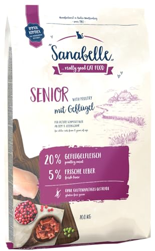 Sanabelle Senior Katzentrockenfutter für ältere Katzen ab dem 8. Lebensjahr 6 x 400 g