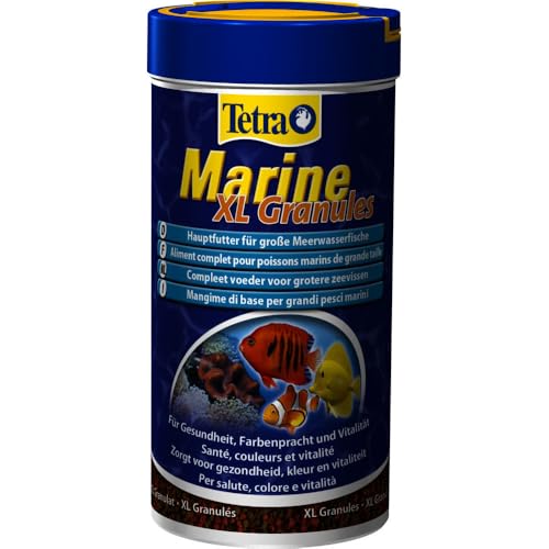 Tetra Marine XL Granules - vollwertiges Granulat-Fischfutter für alle mittleren bis großen Meerwasserfische 250 ml Dose