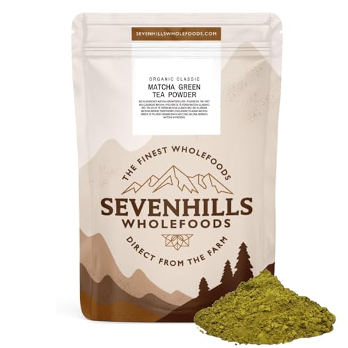 Sevenhills Wholefoods Bio 7 Pilz Pulver Mischung 200g Reishi Chaga Shiitake Maitake Löwenmähne Tremella