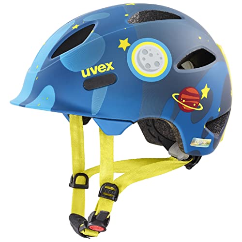 uvex oyo style - leichter Fahrradhelm für Kinder - individuelle Größenanpassung - erweiterbar mit LED-Licht - deep space matt - 50-54 cm