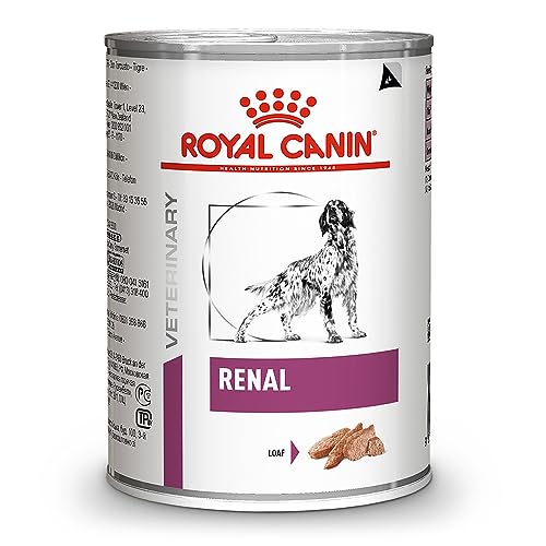 Royal Canin Veterinary Renal Mousse 12 x 410 g Diät-Alleinfuttermittel für ausgewachsene Hunde Zur Unterstützung der Nierenfunktion bei chronischer Niereninsuffizienz