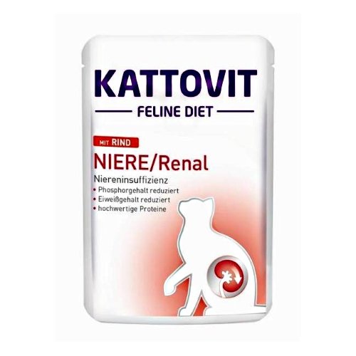 Kattovit Feline Diet Niere Renal Rind 6x85 g