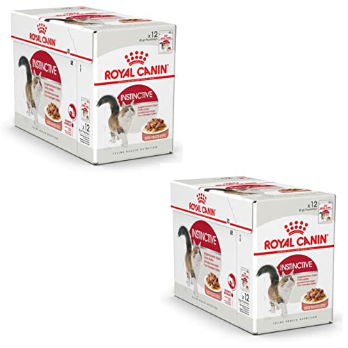 Royal Canin Instinctive Gravy Doppelpack 2 x 12 x 85 g Nassfutter für ausgewachsene Katzen Kleine Stückchen in Soße Zur Unterstützung eines gesundes Lebensstils