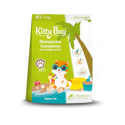 Kitty Bay Meow Tai ÖKO Katzenstreu klumpend und staubfrei 10 Liter