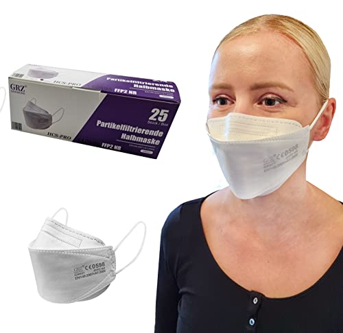 HCS-Pro FFP2 Maske Weiß 25 Masken einzeln verpackt