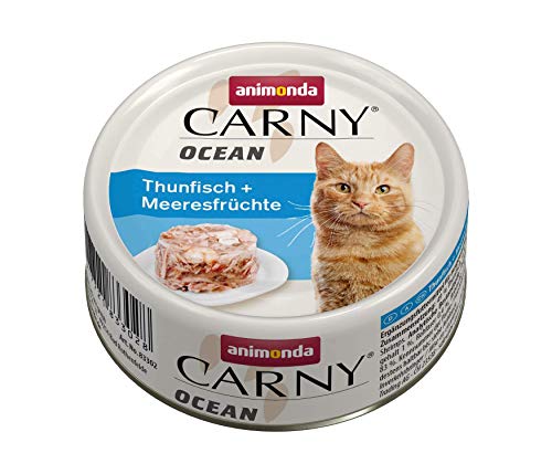animonda Carny Ocean Katzenfutter Nassfutter für Katzen Thunfisch Meeresfrüchte 12 x 80 g