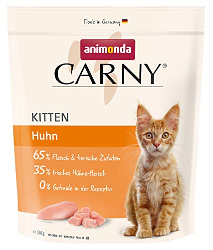  Carny Katzenfutter Kitten Trockenfutter Katze zuckerfrei und ohne Getreide mit Huhn 350 g