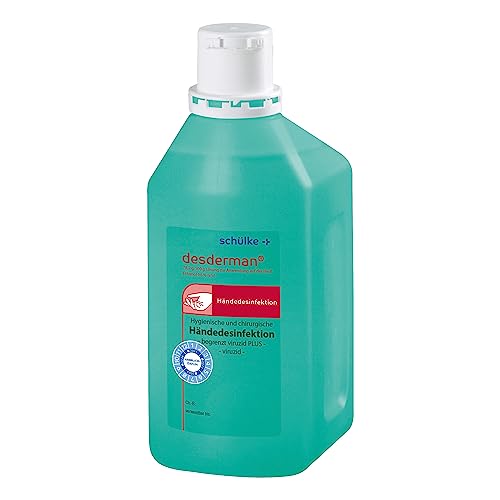 Schülke Desderman 1 Liter Flasche pflegendes Desinfektionsmittel zur Anwendung auf der Haut optimale Hautverträglichkeit farbstoff- und parfümfrei