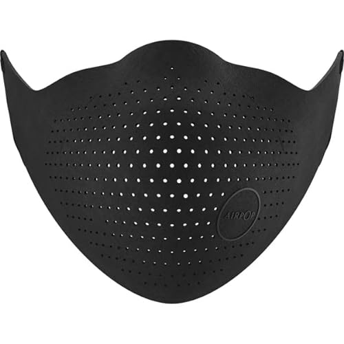 AIRPOP Original wiederverwendbare Gesichtsmaske 4 Ersatzfilter enthalten mehrschichtige Gesichtsabdeckung faltbare verstellbare Maske Gesichtsmasken waschbar für Erwachsene Schwarz