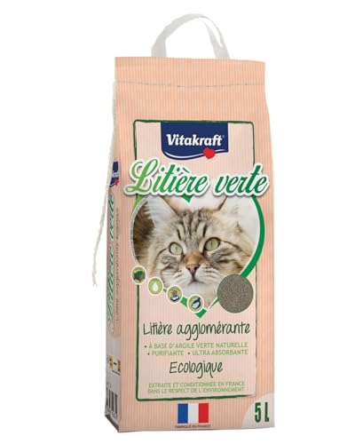    Grünes klumpend umweltfreundlich kompostierbar für Katzen geruchshemmend sehr saugfähig reinigend recycelbarer Beutel mit 5 l Fassungsvermögen