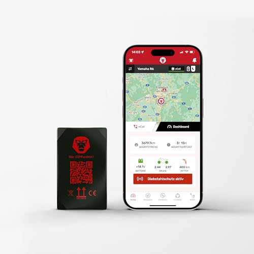 RideLink WingMan Live Tracking Diebstahlmelder Motorrad GPS Tracker 2G IP54 Navigation Routenplaner Community