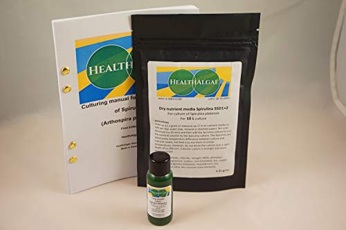 HealthAlgae Live Spirulina platensis 30 ml 10 L Dry Spirulina Grow Medium SSD1 2 - Algenkultur Dünger 30 ml 10 l