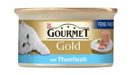 Gourmet Gold Katzenfutter Feine Pastete mit Thunfisch 85 g