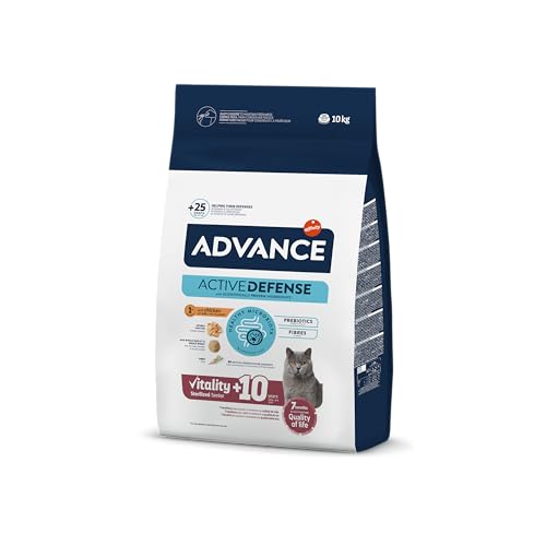 Advance Cat Senior Sterilized Katzenfutter für Senioren sterilisiert mit Huhn 10 kg