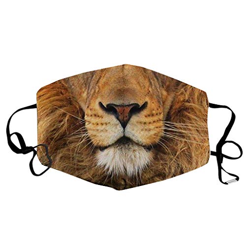 Lulupi Lustig Mundschutz Multifunktionstuch Erwachsene Animal Print Maske Waschbar Wiederverwendbar Stoffmaske Baumwolle Mund-Nasen Bedeckung Atmungsaktiv Tiermotiv Halstuch Schals Herren Damen