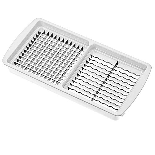 Genius Nicer Dicer Smart Bloc de couteaux 5 x 5 et 5 x 30 mm Blanc