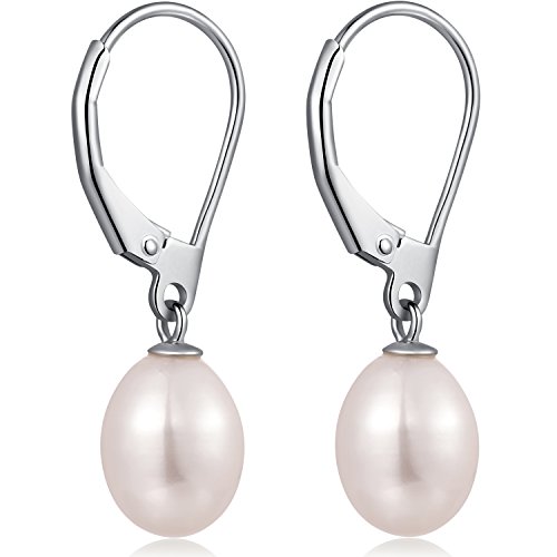 Perlenohrringe Hängend Perlen Perlen für Sterling Perlen Hebel Hänger Perlenßgold Perlen Tropfen Pearl Earrings für