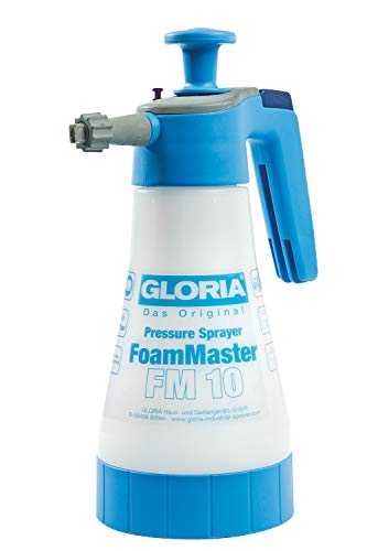 GLORIA FoamMaster FM 10 Schaumsprüher 1 L Foamer Austauschbare Schaumpatronen Drucksprüher zur Autoreinigung