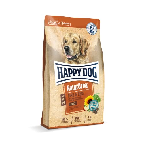 Happy Dog 60517 NaturCroq Rind Reis heimischen Kräutern ausgewachsene 15kg Inhalt