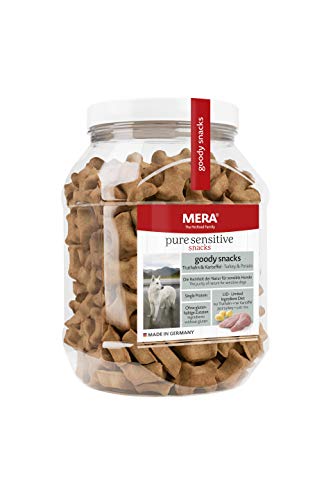 MERA Pure Sensitive Goody Snack Truthahn Kartoffel Hundeleckerlies - 6er Pack 3.6 kg