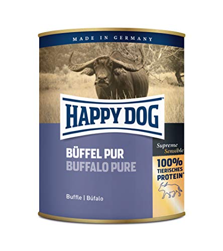 Happy Dog Fleisch Dosen Büffel Pur 800 g 6er Pack 6 x 800 g