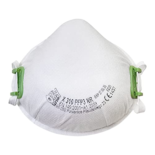 Oxyline 10x FFP3 NR Atemschutzmaske Halbmaske Staubmaske ohne Ventil Produziert in der EU CE 1437
